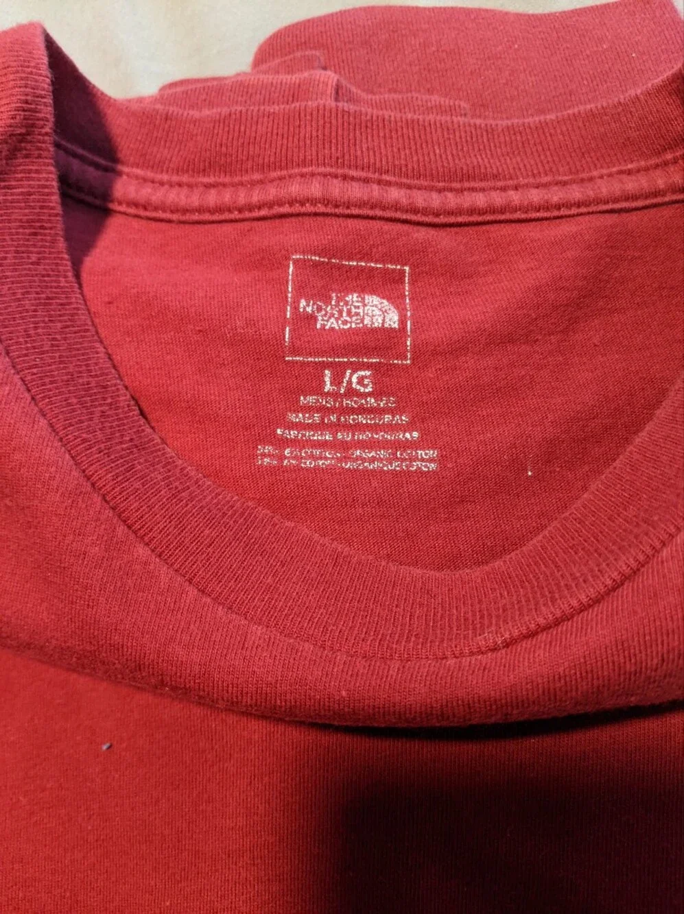 The North Face Men's Long Sleeve Crewneck Red Large